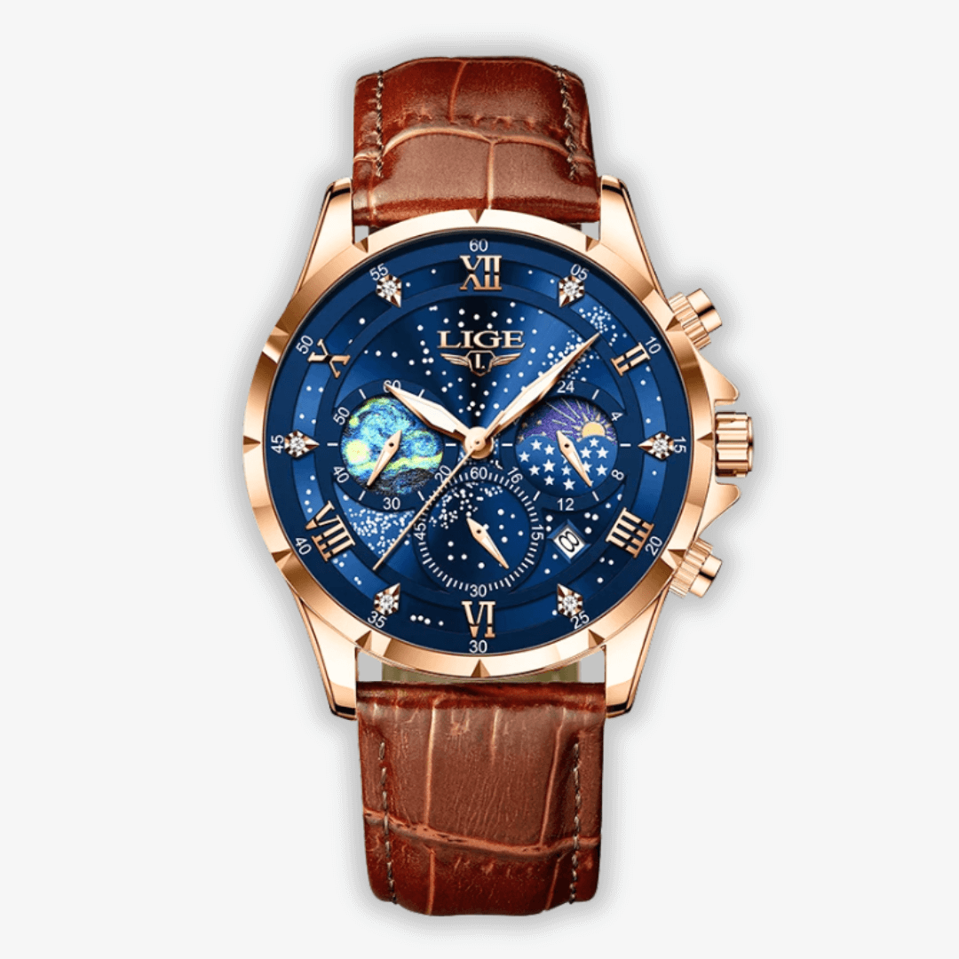 Elegant Moonphase Klocka