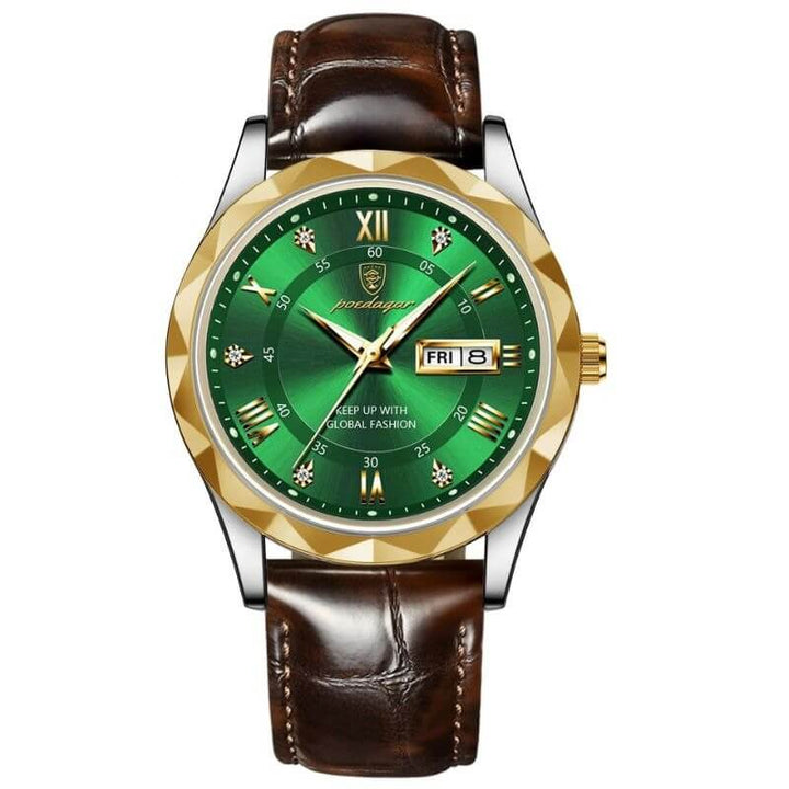 Elegant Läderband Kvartsur