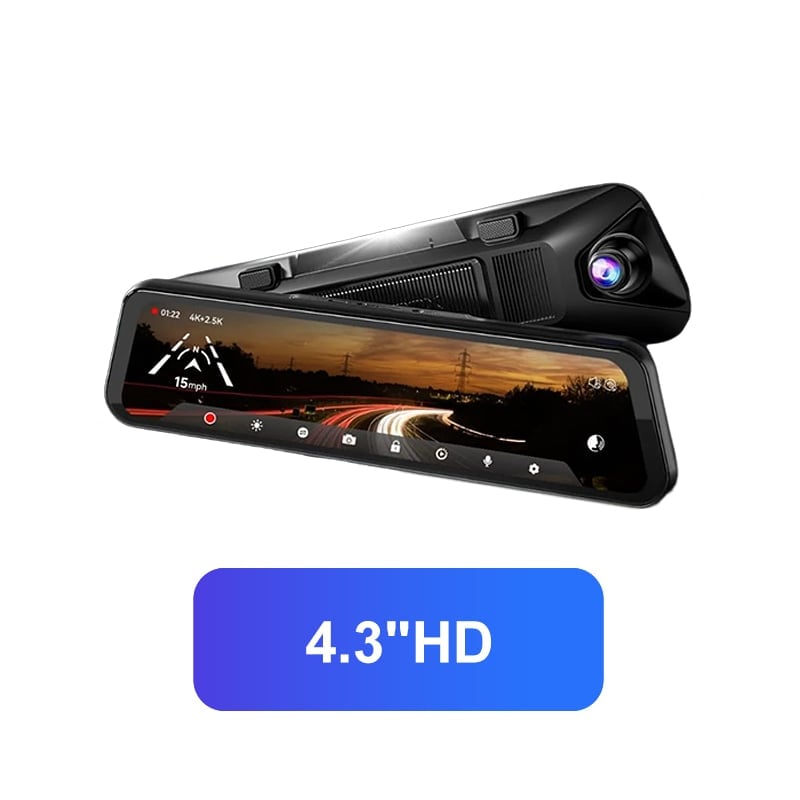 10" HD multinfonktionell bilinspelare med dubbla linser, pekskärm och kristallklar bildkvalitet, perfekt för bilen.