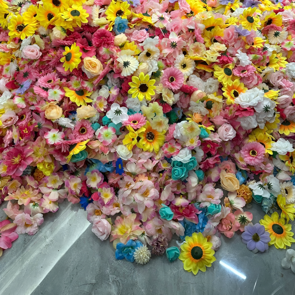 100 st konstgjorda blomstersnören för festdekorationer & bröllop. Vackra som bohemisk väggdekoration i hemmet.