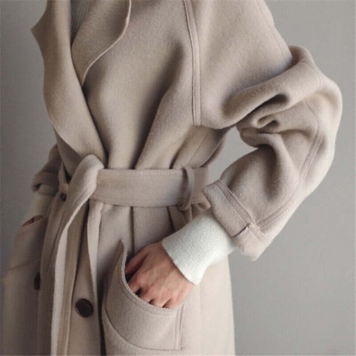 Elegant Midi Klänning med Drapering för Kvinnor