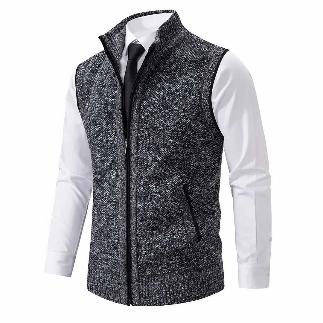Klassisk stickad cardigan för herrar – Stil & komfort