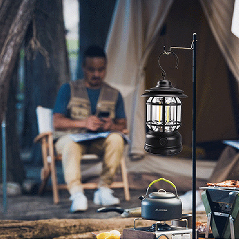 Bärbar Retro Campinglampa