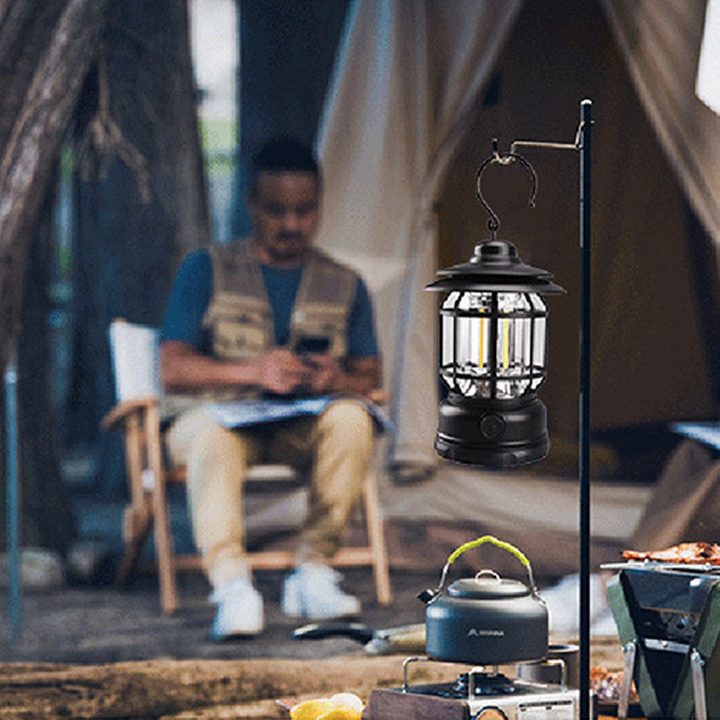 Bärbar Retro Campinglampa