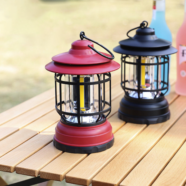 Bärbar Retro Campinglampa