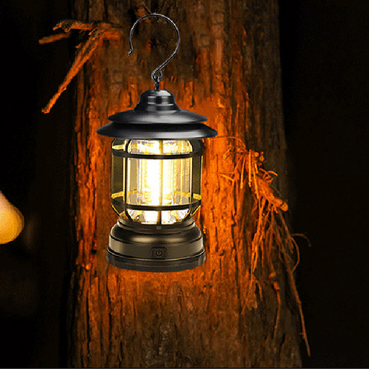 Bärbar Retro Campinglampa