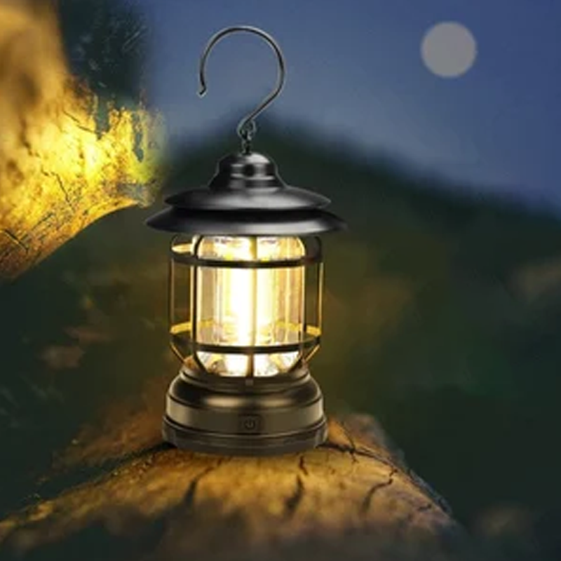 Bärbar Retro Campinglampa