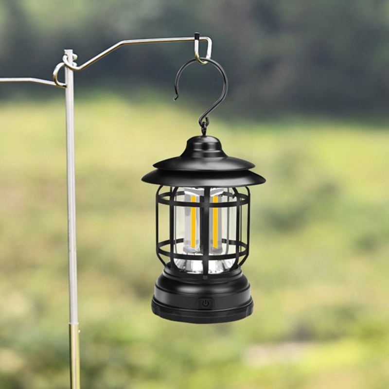 Bärbar Retro Campinglampa
