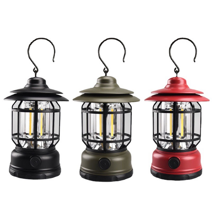 Bärbar Retro Campinglampa