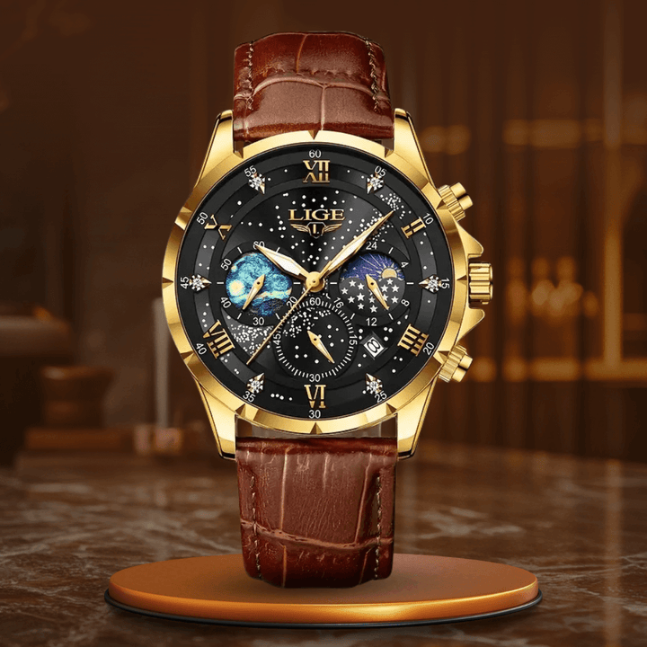 Elegant Moonphase Klocka