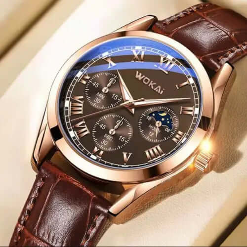 Elegant Rose Gold Quartz Watch