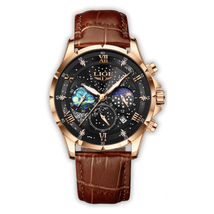 Elegant Moonphase Klocka