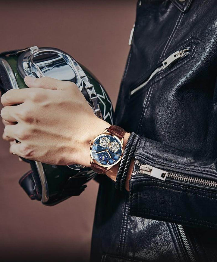 Elegant Automatisk Tourbillon Klocka
