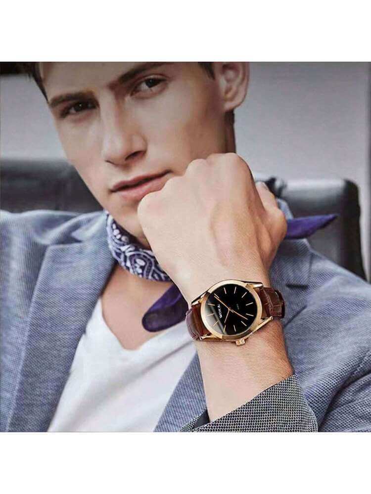 Elegant Rose Gold Quartz Watch