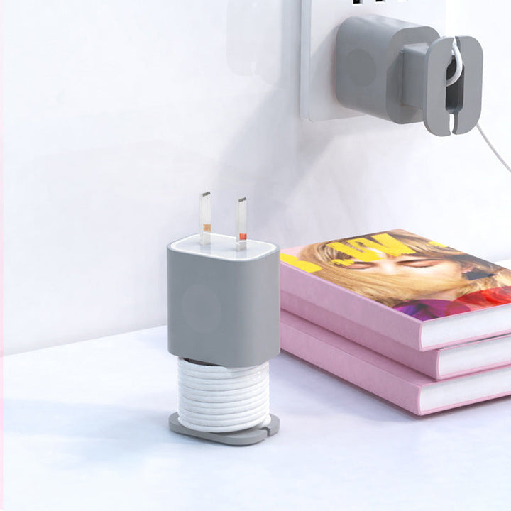 "2 i 1 silikon laddarskydd för Apple laddare, rosa, grå, svart, vit. Skydd mot repor och stötar."
