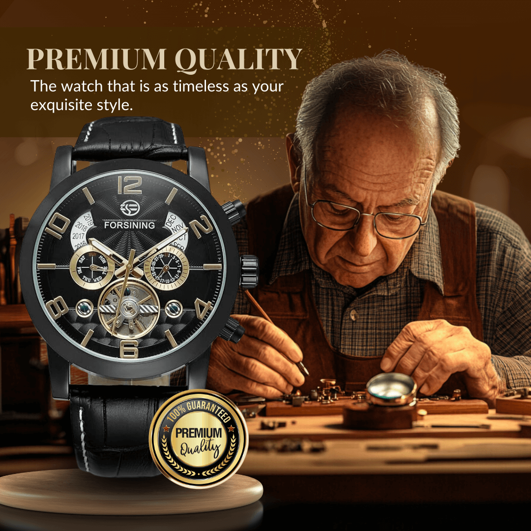 Lyxig Tourbillon Automatisk Mekanisk Klocka