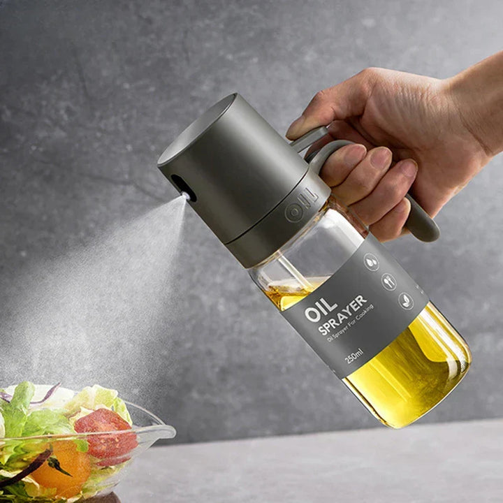 250ml borosilikatglas oljesprayflaska för hälsosam matlagning i köket.