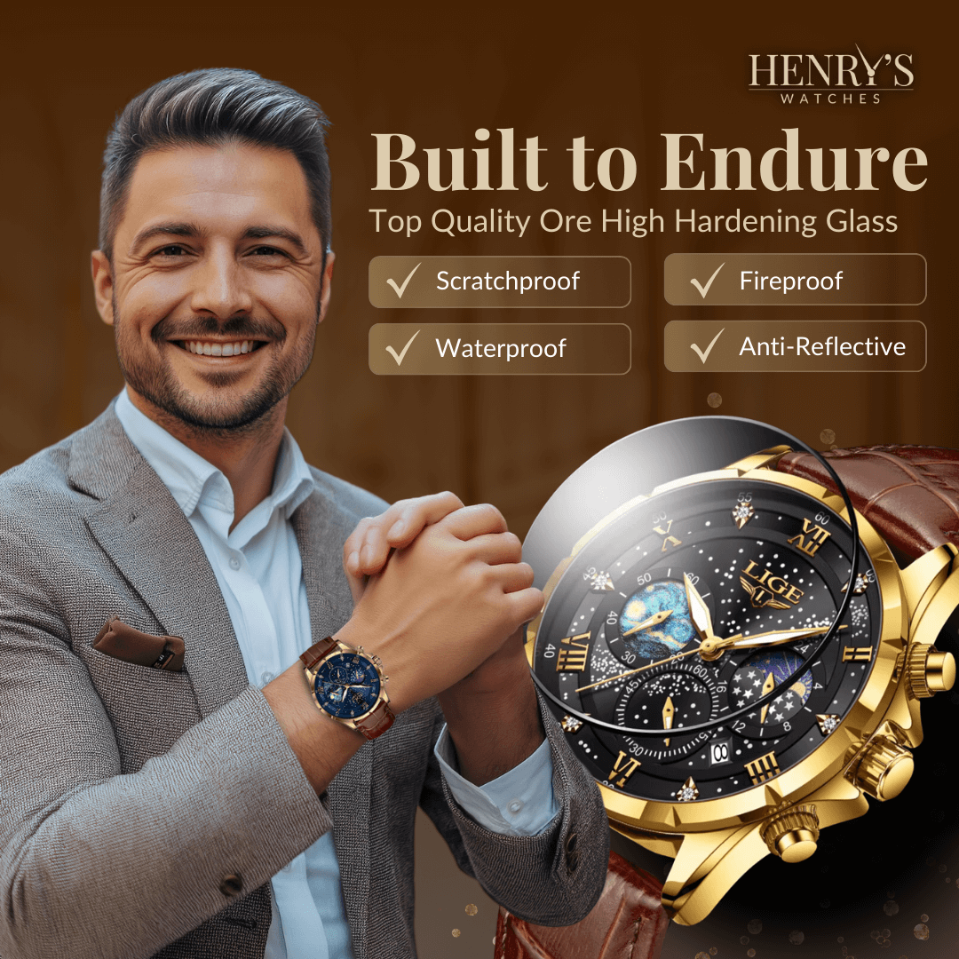 Elegant Moonphase Klocka