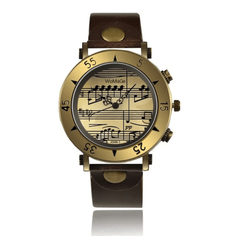 Elegant Musiknot Klocka