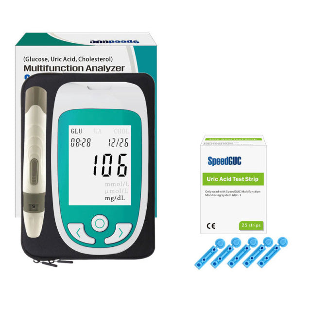 Förebygg diabetes med enkel glukosmätning. Seniorvänlig hälsomonitor för hemmabruk.