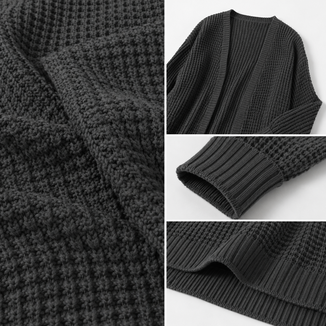 Herr Cardigan Jacka Minimalistisk Design