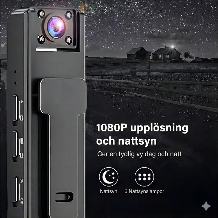 Minikamera med ljud-inspelning och nattläge