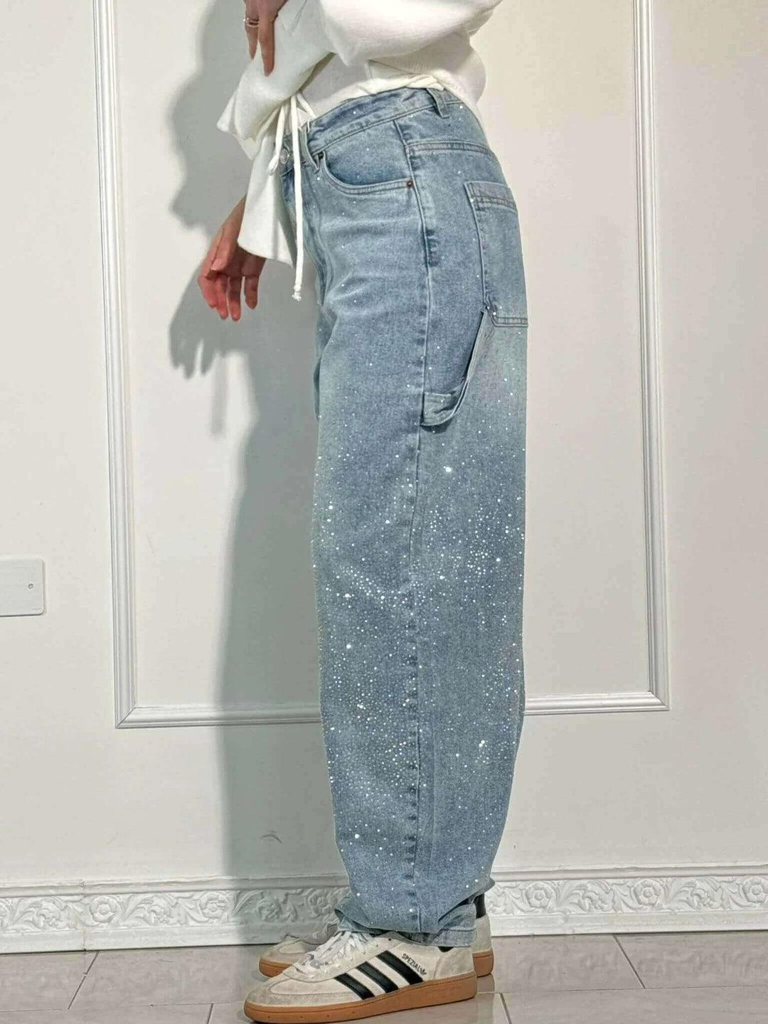 Dam Ballongjeans: Glansiga & Trendiga