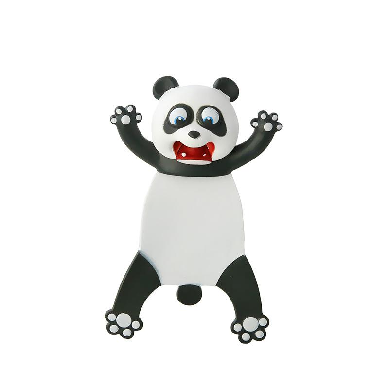 "3D-djurbokmärken för barn i färgglad PVC, djurmotiv som panda och hund, perfekt lästillbehör och prydnad."