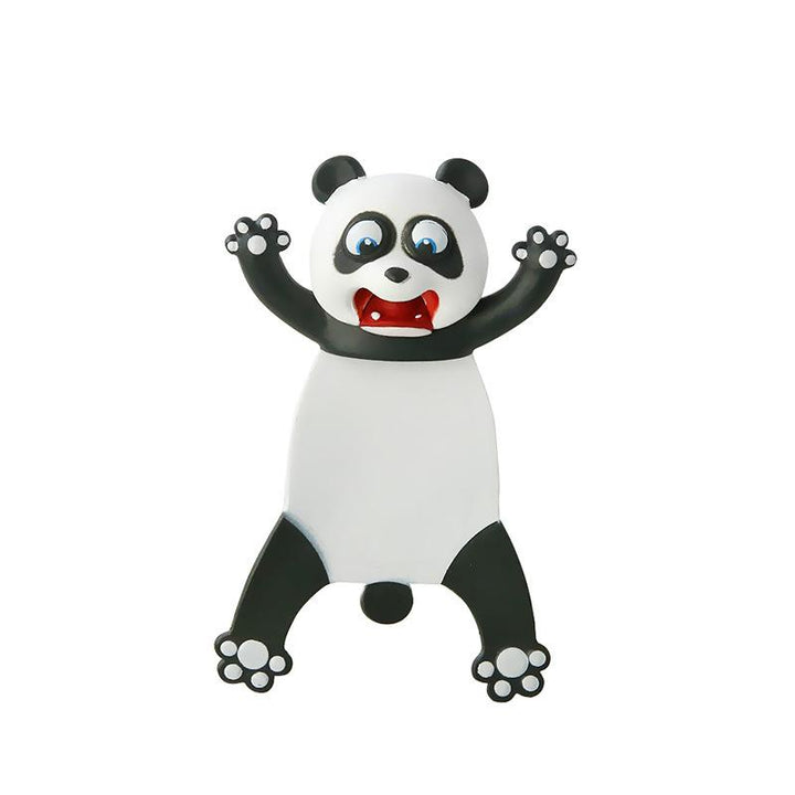 "3D-djurbokmärken för barn i färgglad PVC, djurmotiv som panda och hund, perfekt lästillbehör och prydnad."