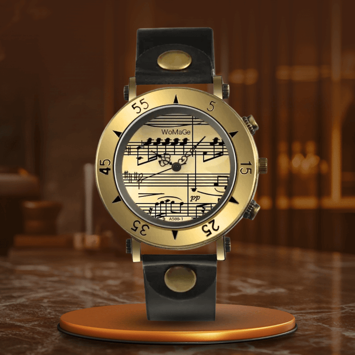 Elegant Musiknot Klocka