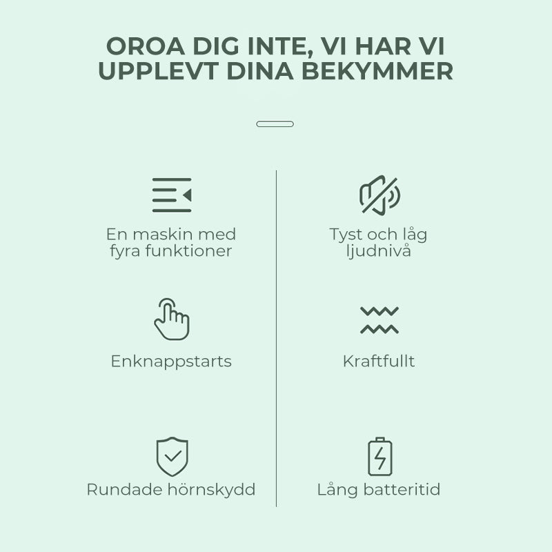 "4-i-1 trådlös djurhårtrimmer med tvättbara huvuden, ergonomisk design, i mjuka färger för husdjurstillbehör."