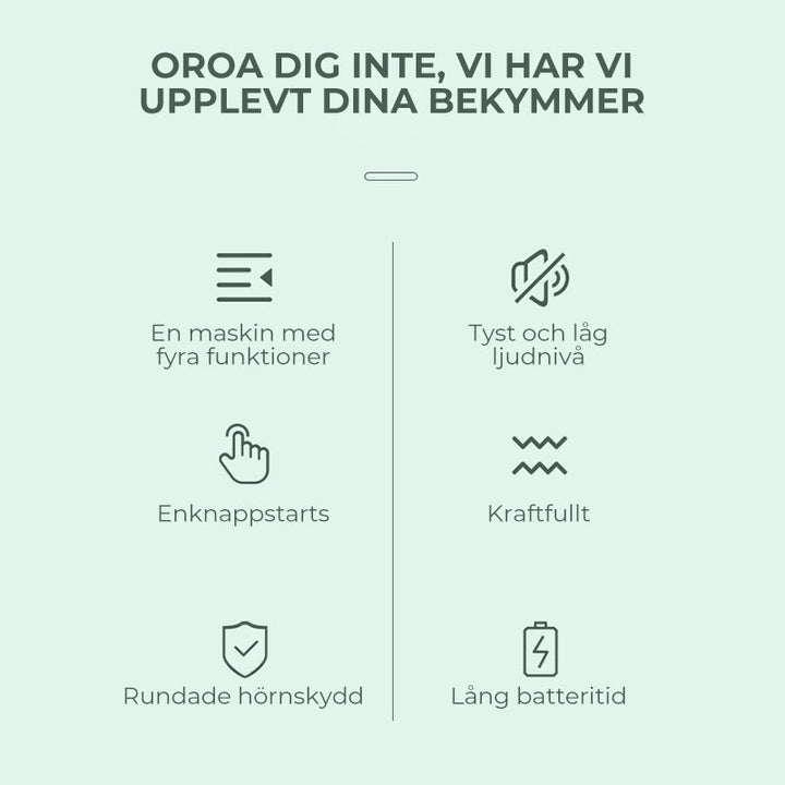 "4-i-1 trådlös djurhårtrimmer med tvättbara huvuden, ergonomisk design, i mjuka färger för husdjurstillbehör."
