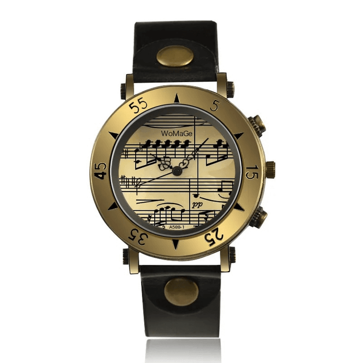 Elegant Musiknot Klocka