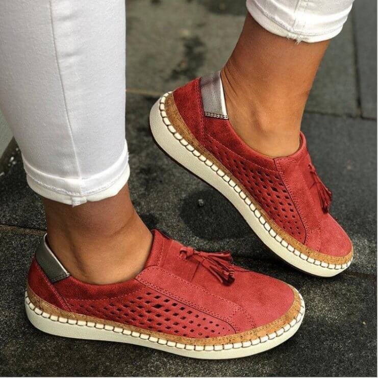 Ortopediska slip-ons för kvinnor – andningsbara & bekväma