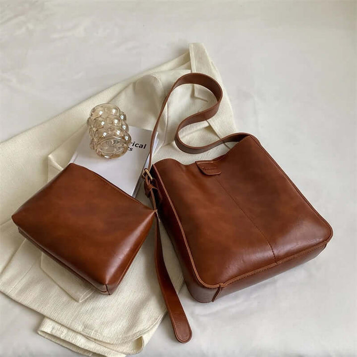 Set om 4 retro tygkassar – Hållbara & stilrena shoppingväskor
