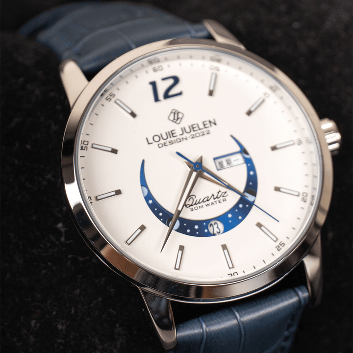Elegant Luminous Moonphase Klocka