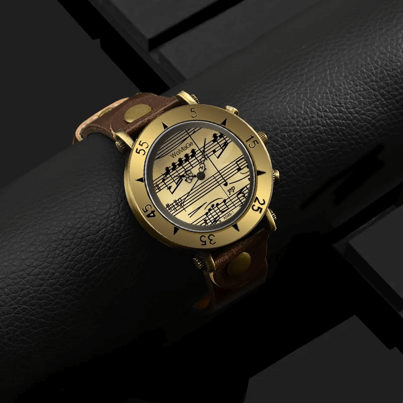 Elegant Musiknot Klocka