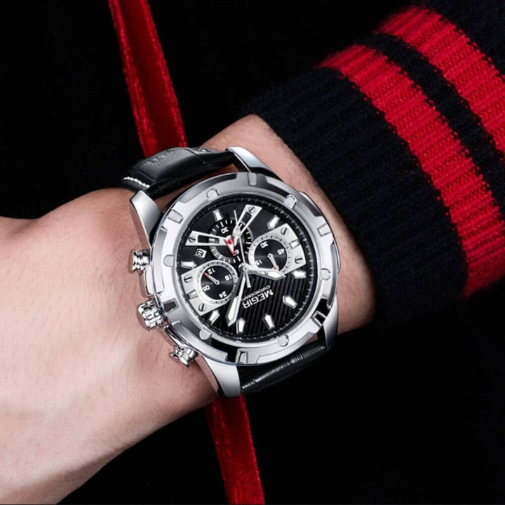 Robust och elegant kronograf sportklocka
