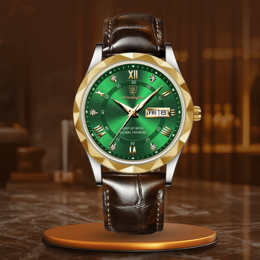 Elegant Läderband Kvartsur