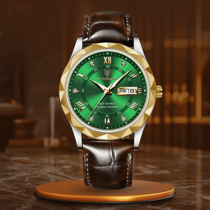 Elegant Läderband Kvartsur
