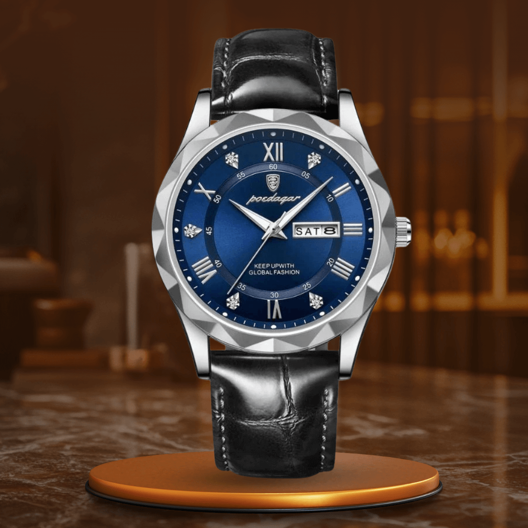Elegant Läderband Kvartsur