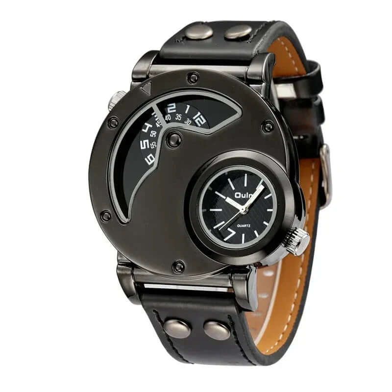Elegant Dual Time Quartz Klocka