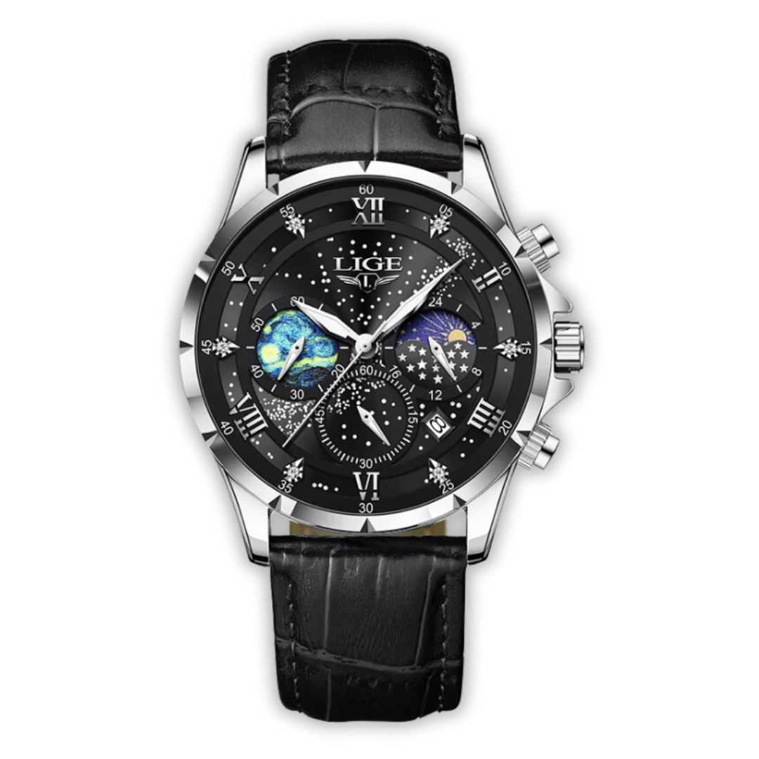 Elegant Moonphase Klocka
