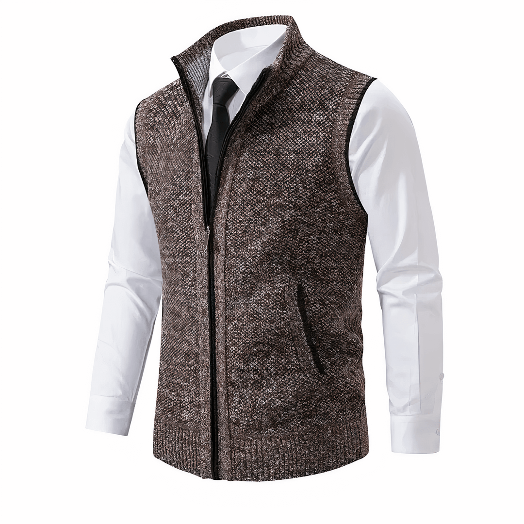Klassisk stickad cardigan för herrar – Stil & komfort