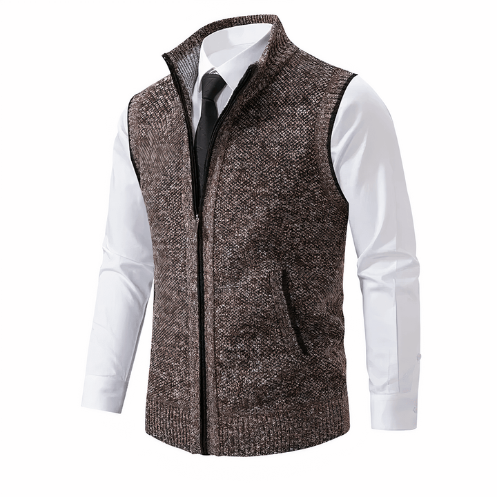 Klassisk stickad cardigan för herrar – Stil & komfort