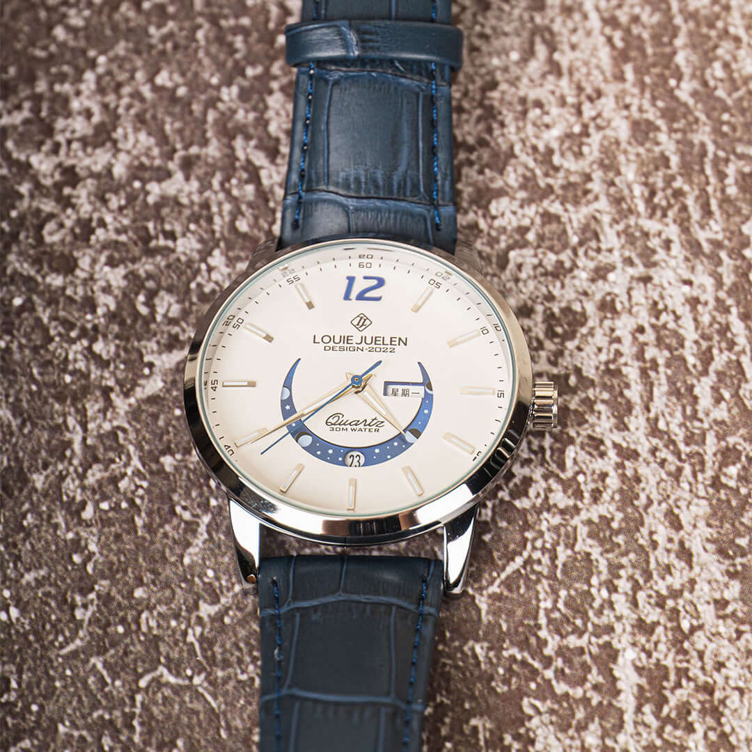 Elegant Luminous Moonphase Klocka