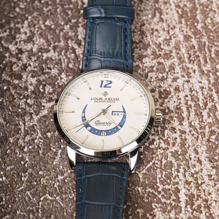 Elegant Luminous Moonphase Klocka