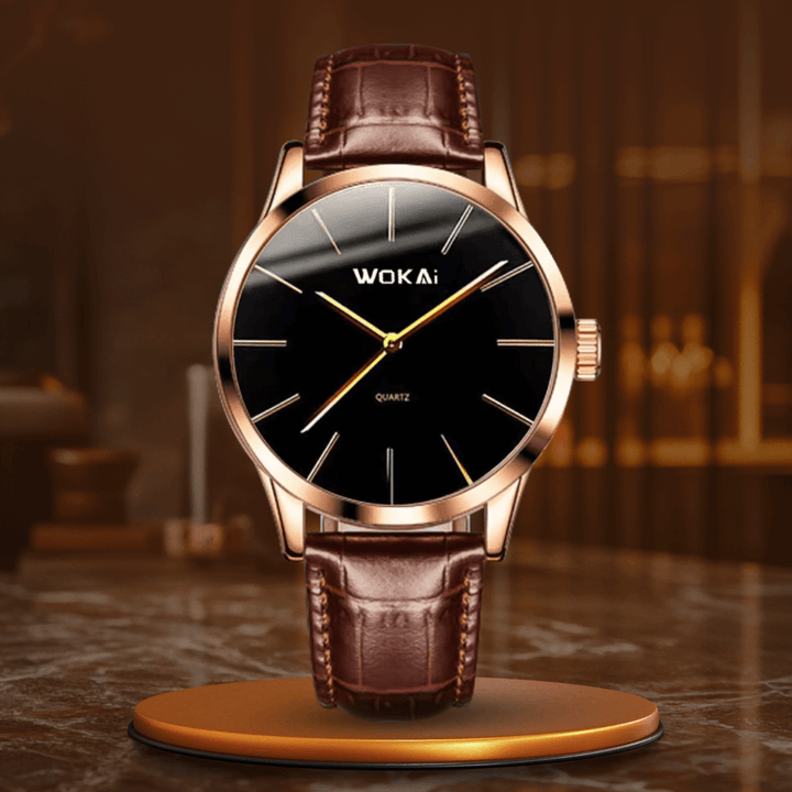 Elegant Rose Gold Quartz Watch