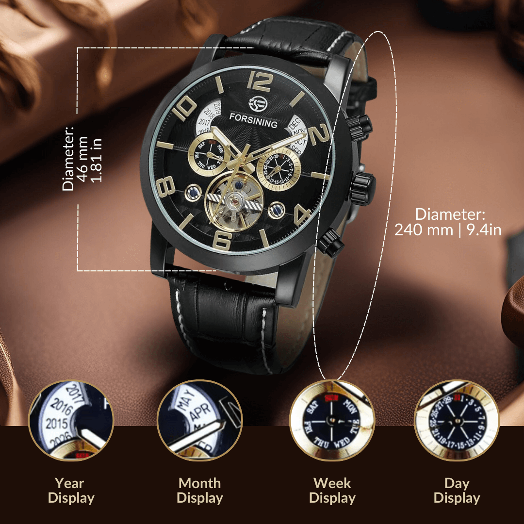 Lyxig Tourbillon Automatisk Mekanisk Klocka