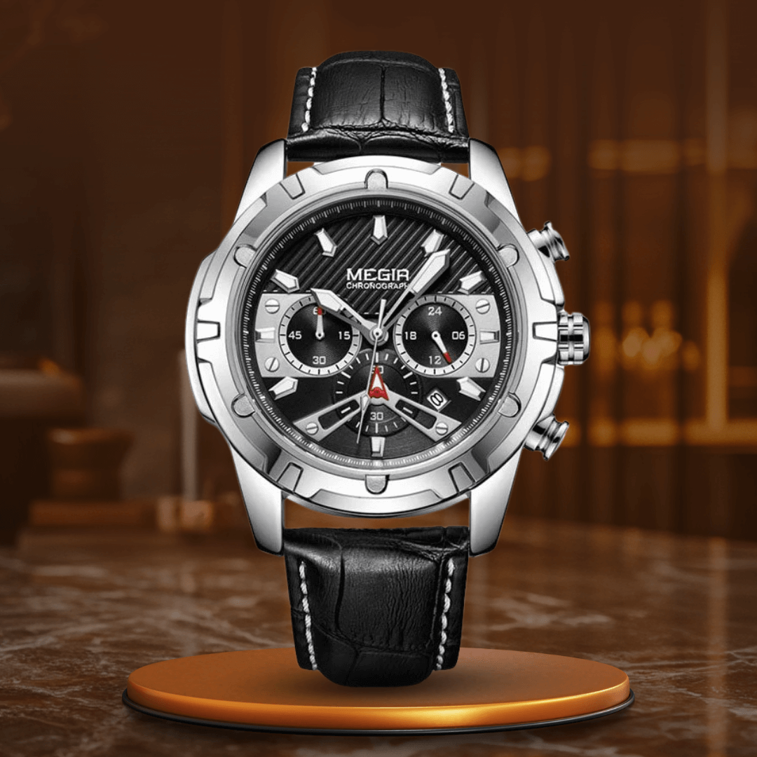 Robust och elegant kronograf sportklocka